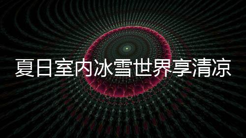 夏日室内冰雪世界享清凉